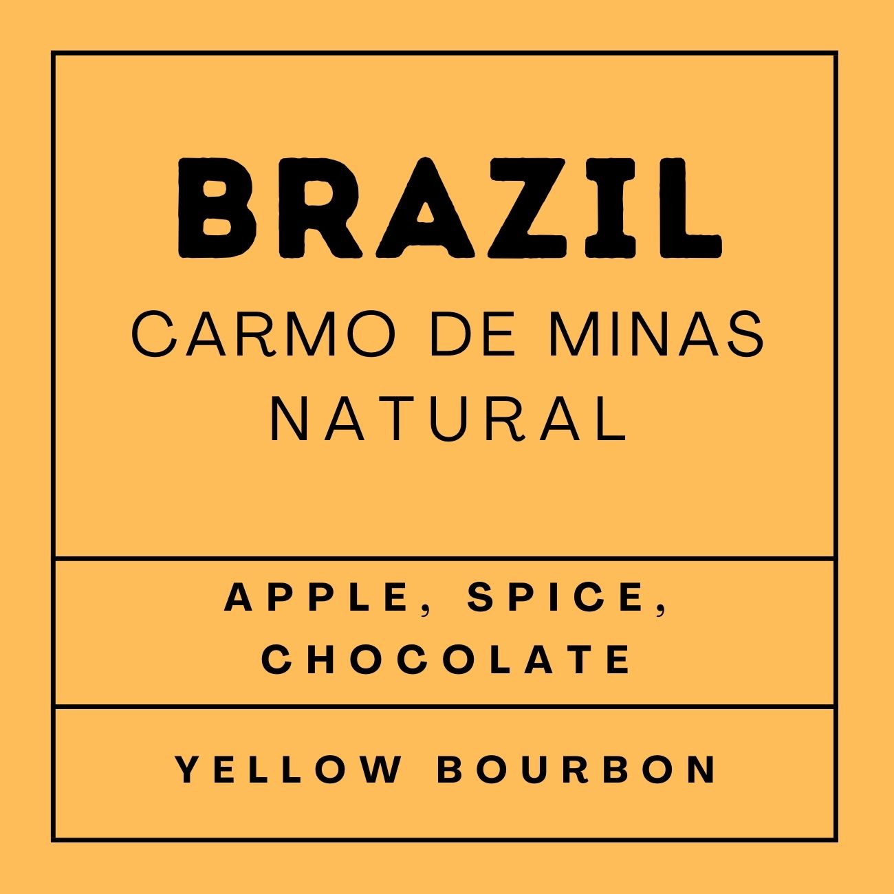 Brazil Mantiqueira - Medium Roast Yellow Bourbon, 12Oz Whole Beans - Hypergoat Coffee Roasters