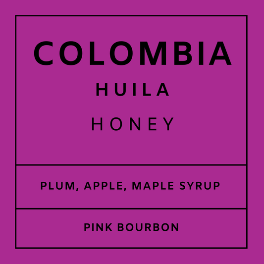 Colombia Huila Honey - Light Roast Pink Bourbon, Whole Beans