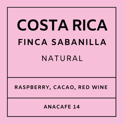 Costa Rica Finca Sabanilla - Anacafe14, Whole Beans