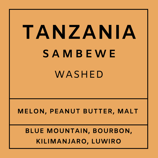 Tanzania Sambewe - Medium Light Roast, Whole Beans