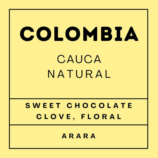 Colombia Cauca - Light Roast Arara, Whole Beans