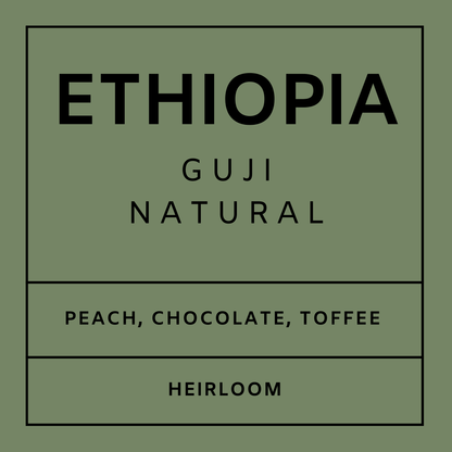 Ethiopia Guji- Light Roast Heirloom Varieties, Whole Beans