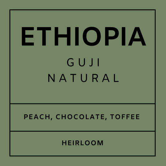 Ethiopia Guji- Light Roast Heirloom Varieties, Whole Beans
