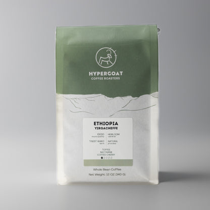 Ethiopia Yirgacheffe- Light Roast Heirloom Varieties, Whole Beans